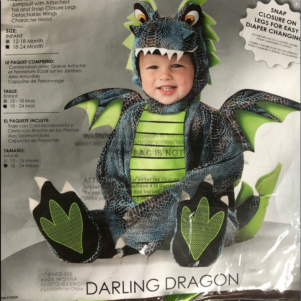 California Costumes 18-24  Dragon Toddler Costume